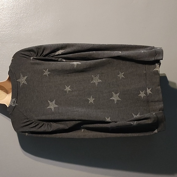 Oxford & Park women's charcoal gray with stars blouse size 2XL - Picture 13 of 17